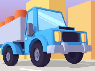 Truck Deliver 3D Image